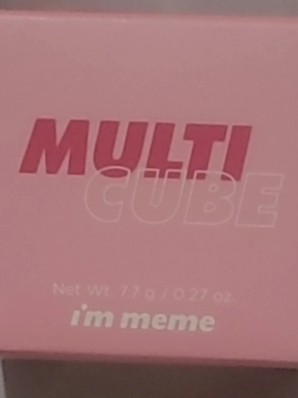 Meme Multi Cube Palette 01 Sweet Pink: .27 oz